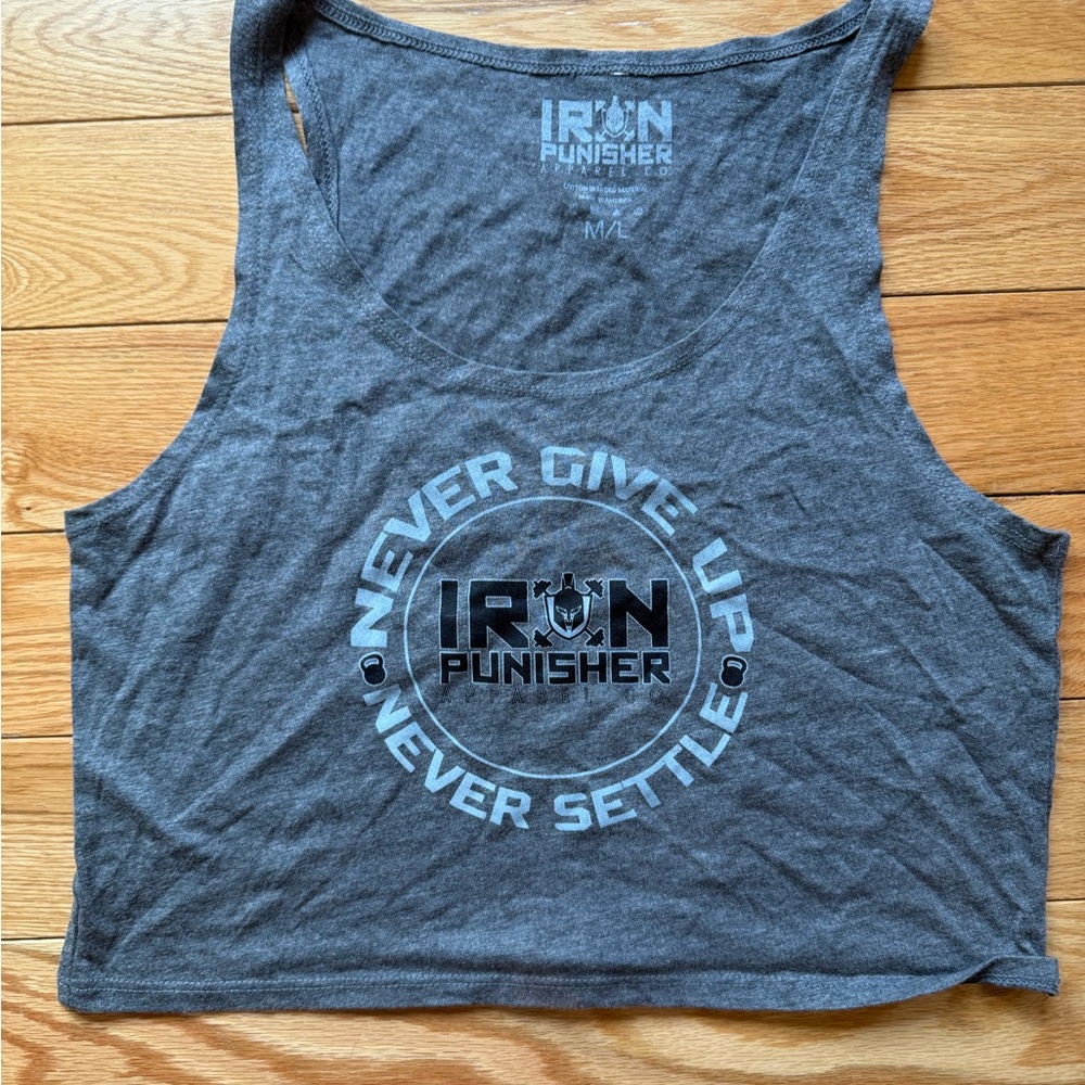Gray Iron Punisher Tank Top